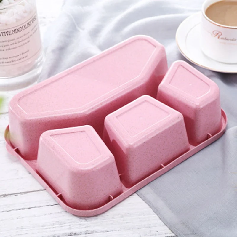 Лимит 100 Горячая Пшеница микроволновая Bento коробка для пикника суши фруктовые пищевые ящики для хранения контейнеров контейнер Органайзер