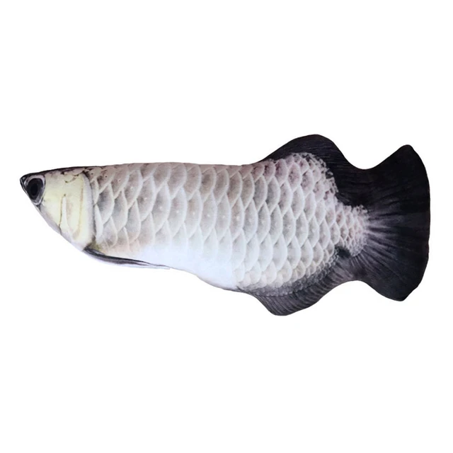 Flopping Fish Moving Fish Plush Toy With Light and Sound Realistic Flopping Fish Wiggle Fish Toys Motion Kitten Toy  Decoration 2