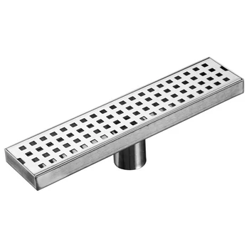 

HTHL-Bathroom Floor Drain 50CM Linear Drain Stainless Steel Linear Long Bathroom Channel Tile Drains Drain