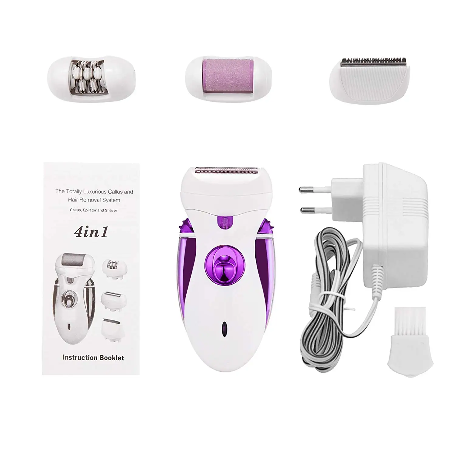

Epilator for Women Electric Compact Hair Removal Facial Razor Lady's Shaver Rechargeable 4 in 1 Cordless Body Legs Hair Trimmer