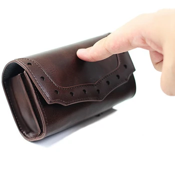 

Leather Vintage Cover Case Electronic Cigarette Universal Skin Case Bag Holder Black Brown For IQOS