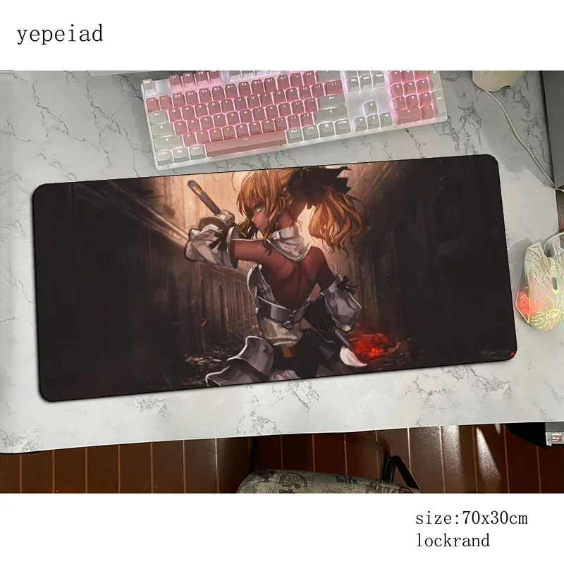 Fate Saber Коврик для мыши 80x30 см высокого класса лучший игровой коврик геймер Лидер