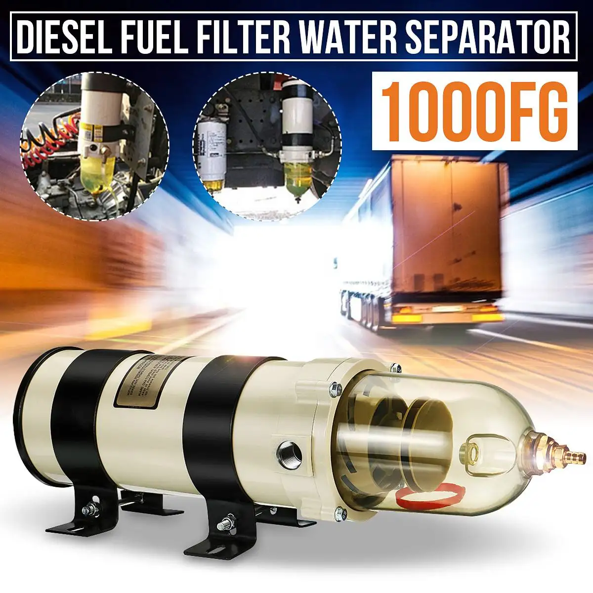 

1000FG Fuel Filter Water Separator Filter Oil-water Separator For Ship/Truck Oil Storage Tank Separator Filter Diesel Engine