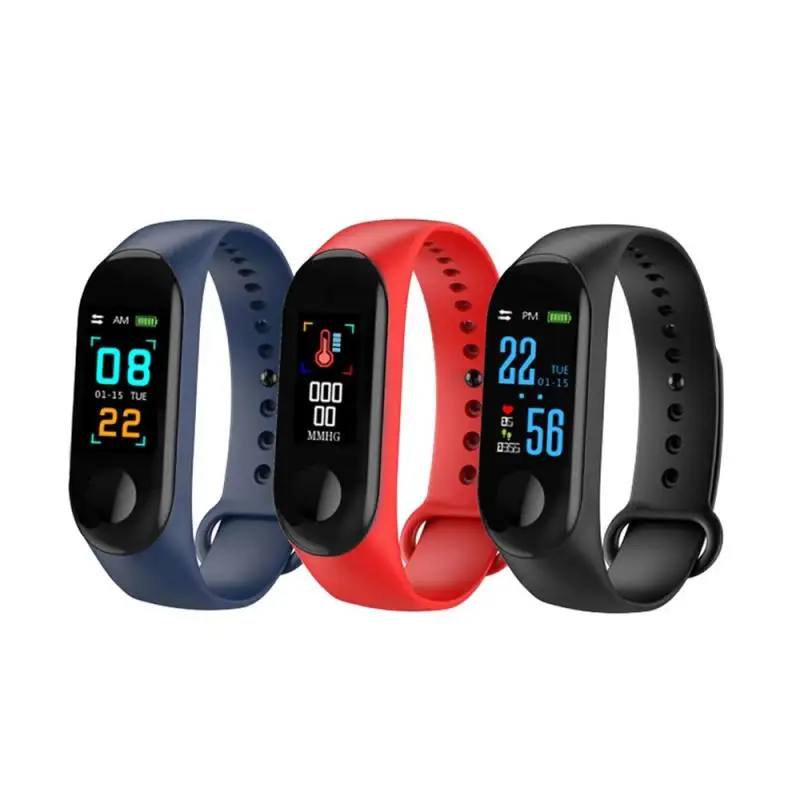 

M3 Fitness Tracker Smart Watch Blood Pressure IPS Screen Oxygen Heart Rate Monitor Smart Bracelet Waterproof Wristbands