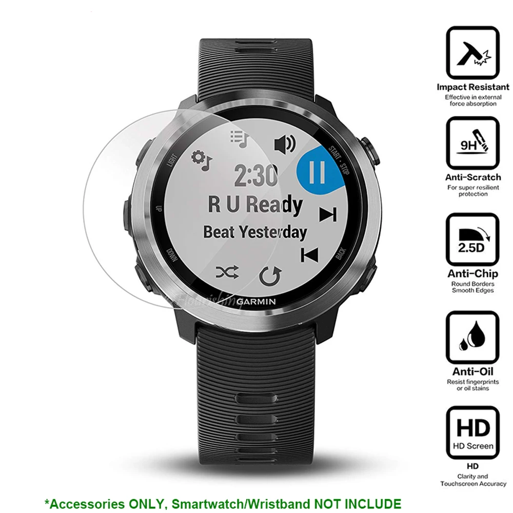 3 шт. для Garmin Forerunner 645 музыка закаленное стекло 9H 2.5D Премиум Защитная пленка для экрана для Garmin Forerunner 645 Смарт-часы