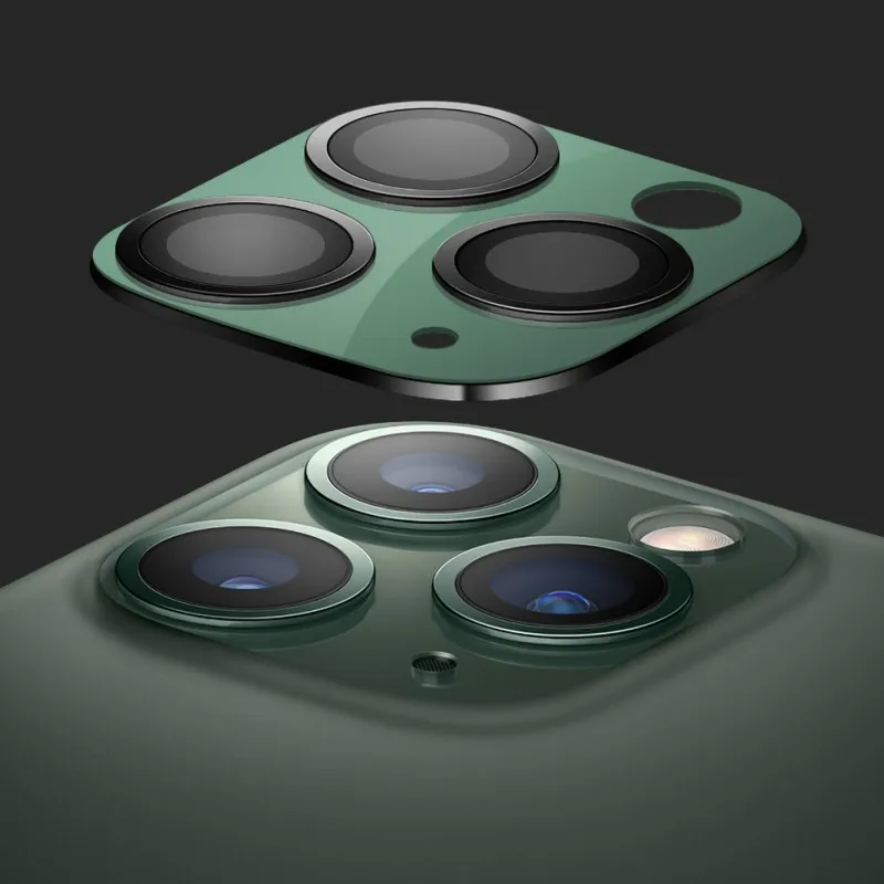

For iPhone 11 3D Full Back Camera Lens Screen Protector for iPhone 11 Pro Max 2019 Tempered Glass Film Aluminum Metal Lens Case