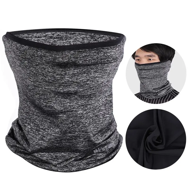 Heather grey Распродажа, бандана для скалолазания, мужская маска на половину лица, впитывает пот, дышащий Шарф для шеи, для бега, велоспорта, для улицы, тонкий шарф - Цвет: Heather grey