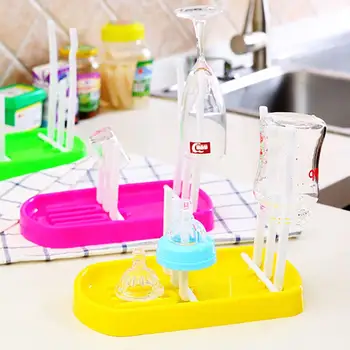

New born Baby Bottle Drying Rack Feeding Glass Bottle Drying Rack Cleaning Dryer Drainer Storage Holder