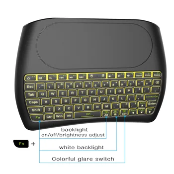 

Black Air Mouse D8 Wireless ABS Touchscreen Micro USB For Android TV Box