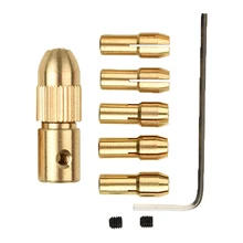 

0.5-3.0mm Electric Drill Bit Kit Chuck Adapter Collet Mini Drilling Tool Chuck Set Copper Cap Rotary Power Tools Accessorie