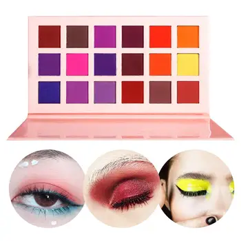 

New Make Up 18 Colors Pigment Matte Shimmer Eyeshadow Eyeshadow Powder Neon Nail Lasting Powder For Halloween