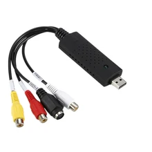 Kebidu USB 2.0 to RCA cable adapter converter Audio Video Capture Card Adapter PC CableS For TV DVD VHS capture device
