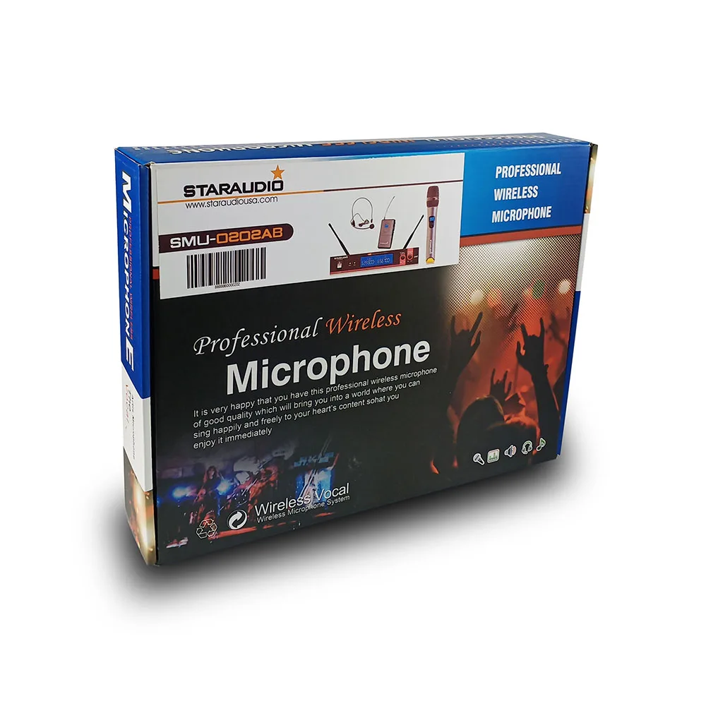 2ch uhf microphone for church stage 