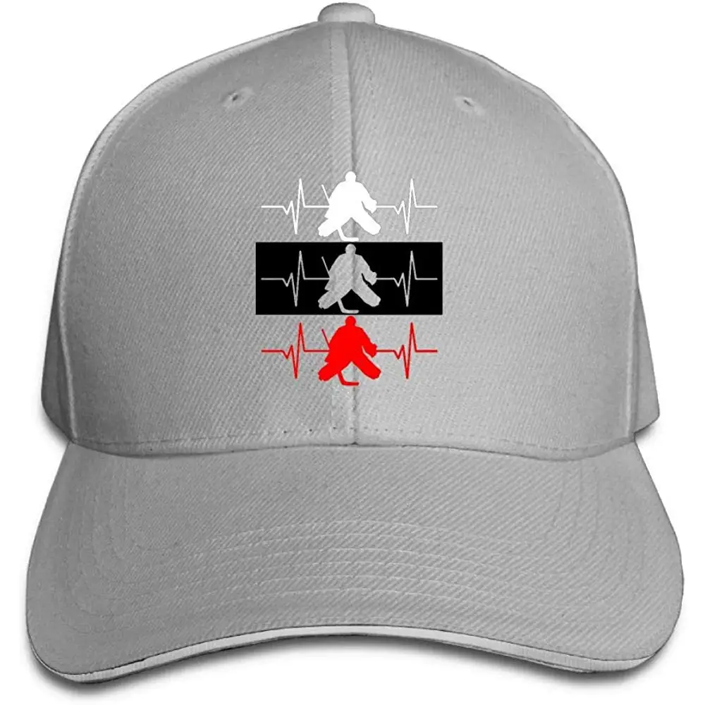 Для мужчин и женщин на заказ хоккейный Вратарский игрок сердцебиение Дальнобойщик шапки Простая Регулируемая бейсболка