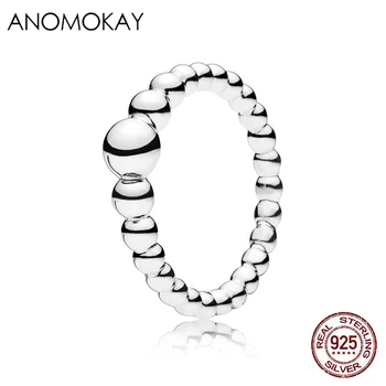 

Anomokay Full Engraved Round Pattern Ring Real 925 Sterling Silver Casual Finger Rings Unisex Fine Jewelry Gift 2019 Hot Selling