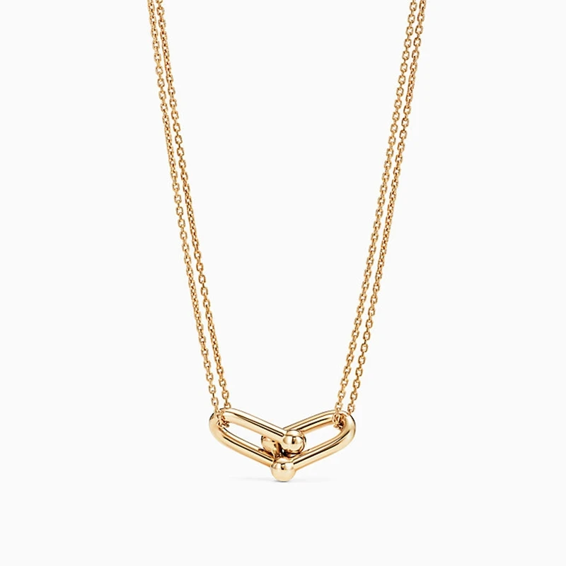 

SHINETUNG Western Style Original 100% S925 Sterling Silver U-Shape Pendant Trendy Necklace Women Logo Fine High-End Jewelry