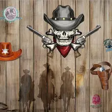 Пользовательские западная ковбойская деревянная стена Американский обеденный бар обои