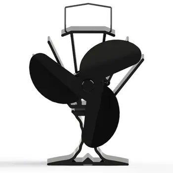 

3 Blades Heat Powered Stove Fireplace Fan Fuel Saving Silent Ecofan for Wood Log 28TC