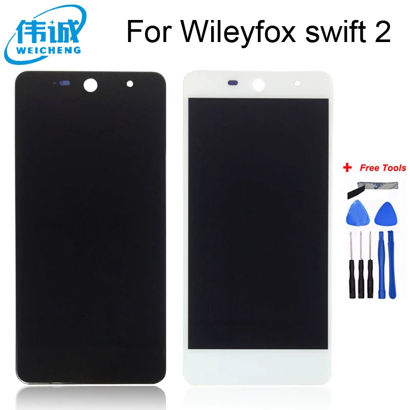 Najtaniej WEICHENG do ekranu dotykowego Wileyfox Swift 2 lcd + montaż ekranu wyświetlacza lcd do wymiany smartfona Wileyfox swift 2 Plus