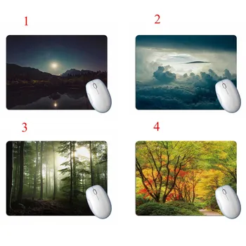 

Forest Night View Sky Mouse Pad Key Mat Laptop Computer Office Table Coasters