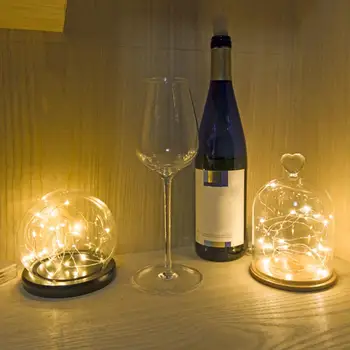 

20 Leds Fairy Led String Lights Copper Wire Button Battery Operated Romantic Festival Micro Event