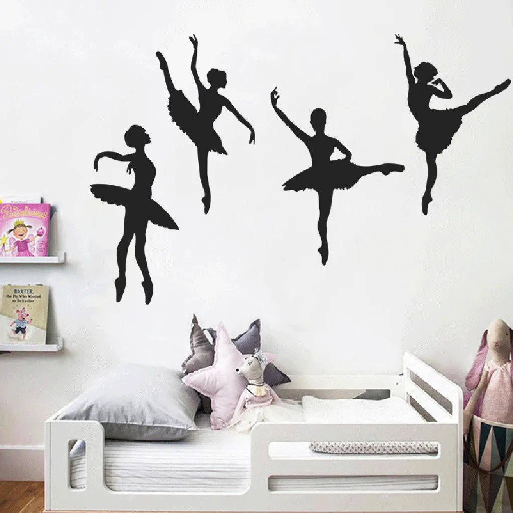 Creative Ballet Girl Combination Wall Stickers Children'S Room Home DIY Decoration Living High Quality | Дом и сад