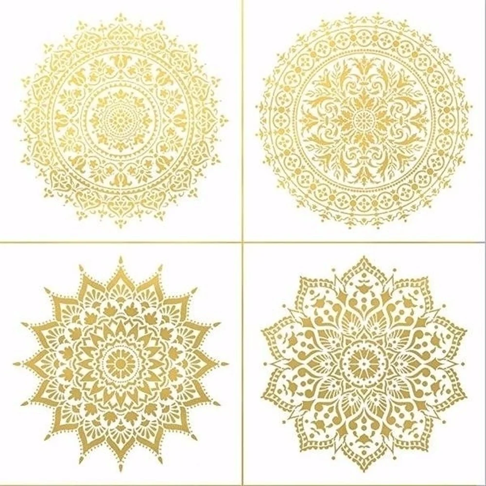 8 pièces grande taille réutilisable pochoir Laser coupe peinture modèle sol mur carrelage tissu meubles pochoirs Mandala peinture pochoirs 8 pièces grande taille réutilisable pochoir Laser coupe peinture modèle sol mur carrelage tissu meubles pochoirs Mandala peinture pochoirs