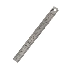  Stainless Steel Double Side Straight Ruler Centimeter Inches Scale Metric Ruler Precision Measuring Tool 15cm/20cm/30cm/50cm 