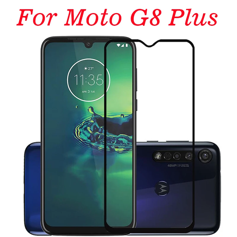 Full Cover Tempered Glass For Motorola Moto G8 Plus Screen Protector protective film Play glass | Мобильные телефоны и