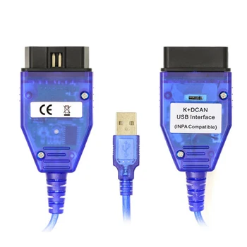 

New Switch INPA USB Interface OBD2 Cable for BMW Cars Read and Delete Errors Good INPA Ediabas - K+DCAN K D CAN Diagnostic Cord