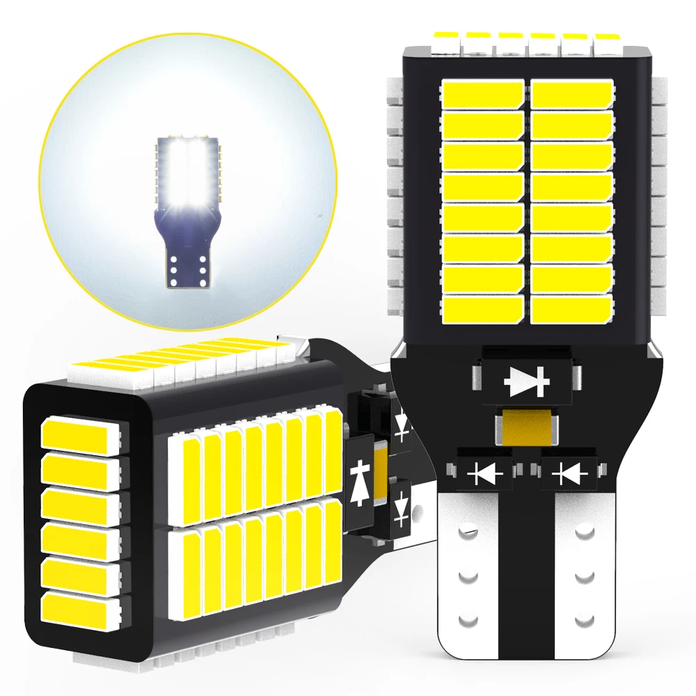 Новая светодиодная лампа T15 W16W Led Canbus 920 921 912 Лампа 6000 лм 4014SMD Сверхъяркие