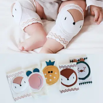 

2PCS Baby Knee Pads For Crawling Cotton Breathable Toddler Elbow Pad Baby Leg Warmer Knee Support Protector Baby Kneecap