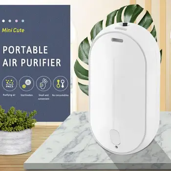 

Portable Hanging Neck Air Purifier Negative Ion Mini Portable Necklace Purifier To Remove Haze Formaldehyde Low Noise Air Freshe