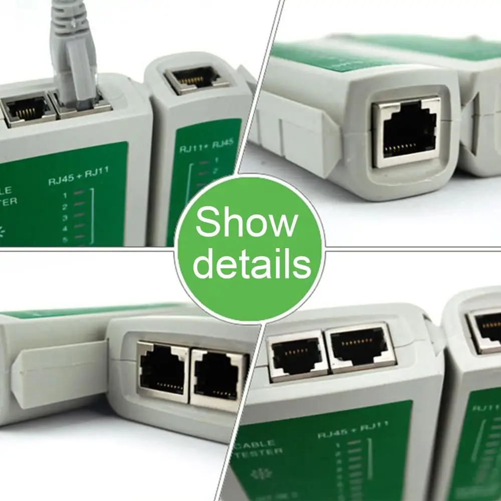 Premium Network Cable Tester RJ45 RJ11 RJ12 CAT5 UTP LAN Cable Tester Detector remote test tools high quality