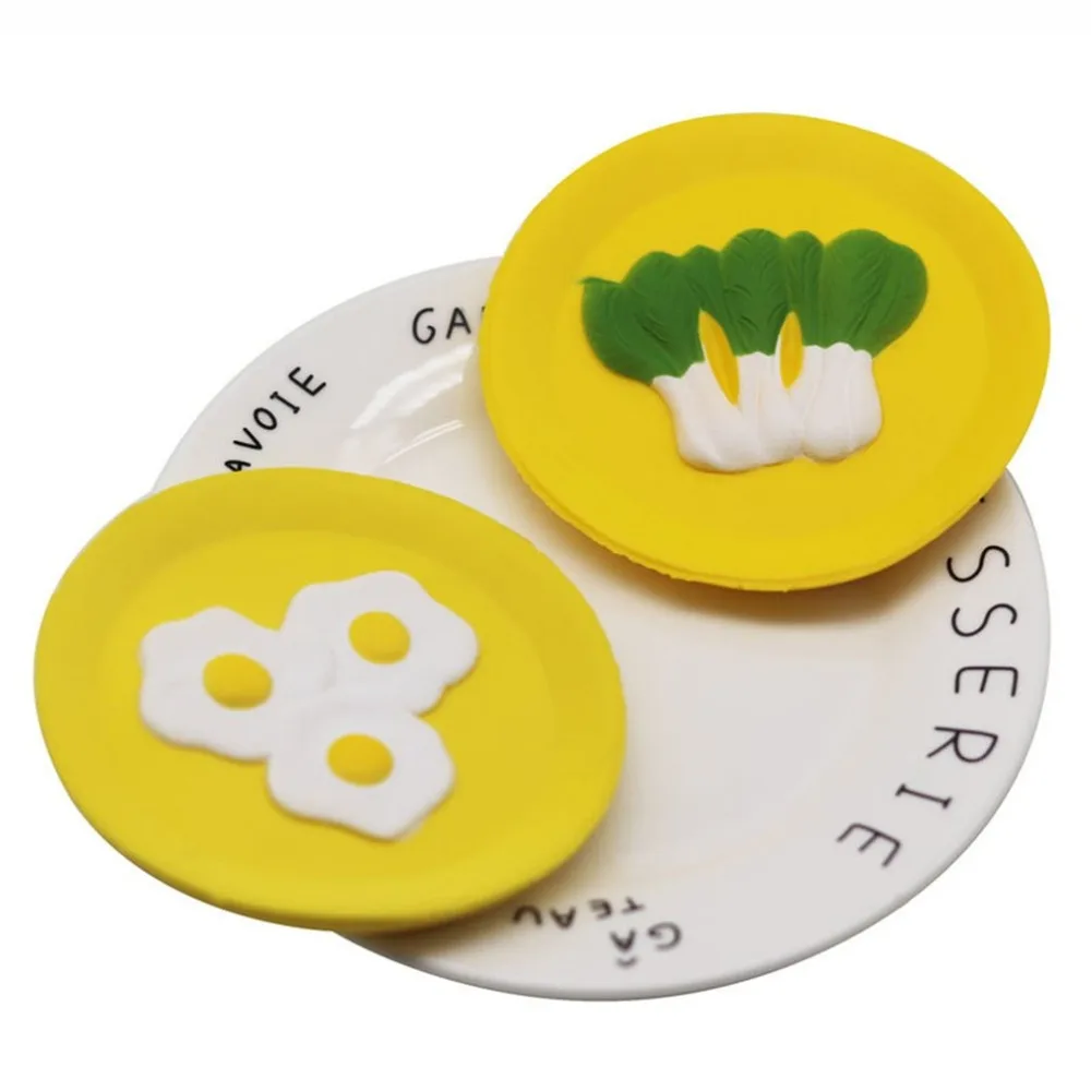 

Food Dishes Shape Slow Rising Squishies Toy for Relieves Stress Anxiety Charm Pendant Anti-stress Toys for Children Adult Gift