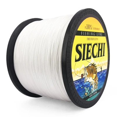 White Новинка 1000 м 20-83LB PE многофиламентная 8 нитей плетеная леска для океанской рыбалки, супер прочная плетеная леска для ловли карпа - Цвет: White