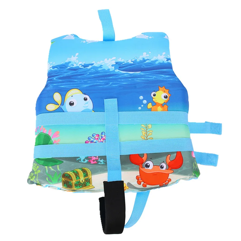 Life Jacket Kids Swimming Life Vest Cartoon Animals Print Flotage Life Jacket with Lockable Buckles for Girls Boys for 2-8 Years