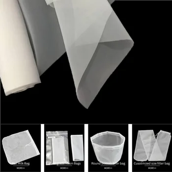 

80-500 Mesh Food Grade Nylon Filter Mesh Micron Kitchen Oil Food Water Filter Net Fabric Cloth Precisely Wine Beer Brew Colander