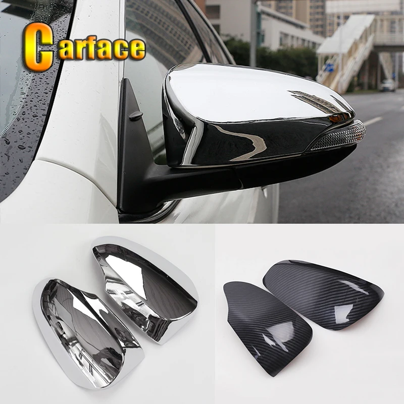 

ABS Chrome For Toyota Avensis 2015 2016 2017 2018 2019 Accessories Car Side Door rearview mirror Cover Trim Sticker Car Styling