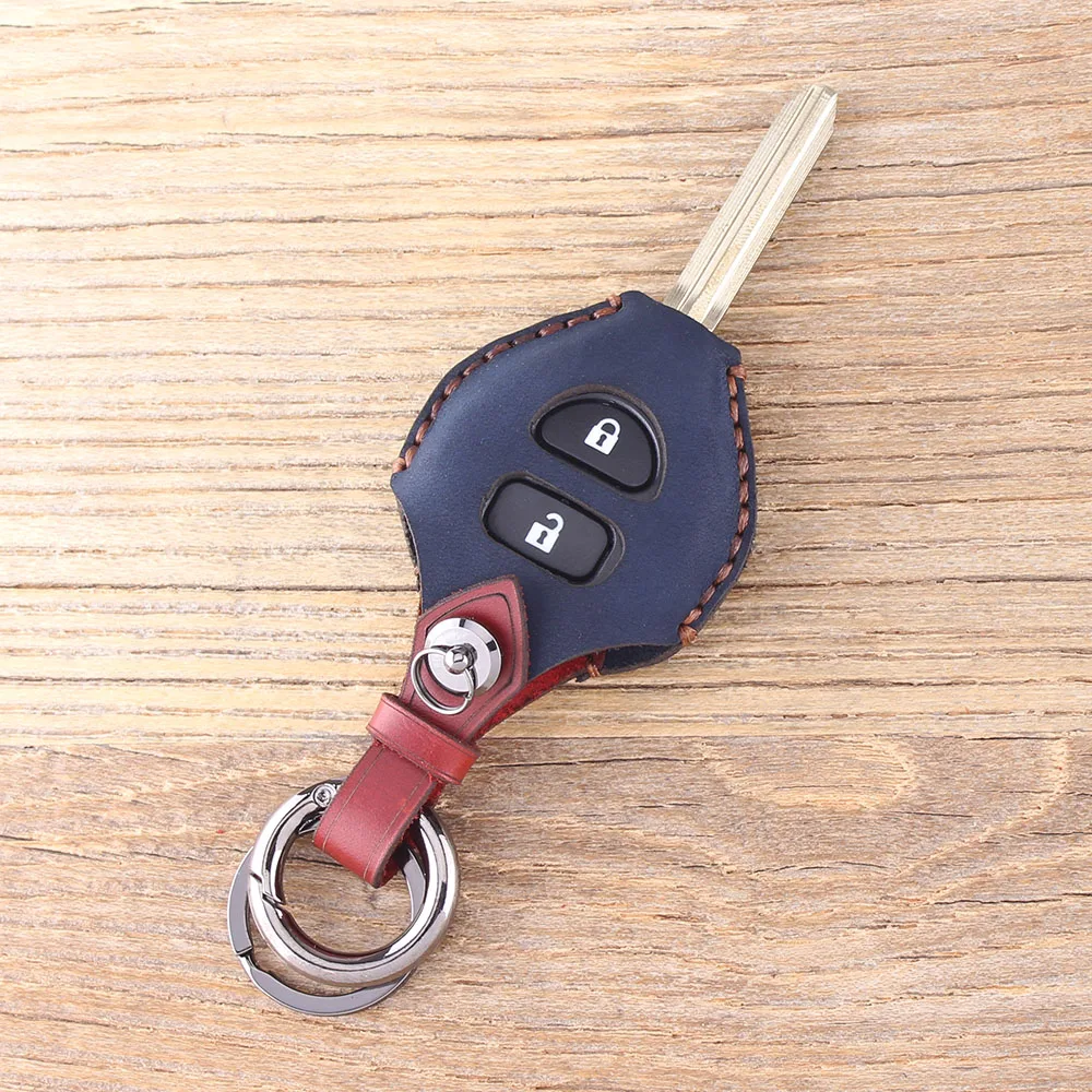 KEYYOU кожаный чехол для автомобильного ключа с 2 кнопками Opel Astra H J g Corsa Insignia Zafira Vectra