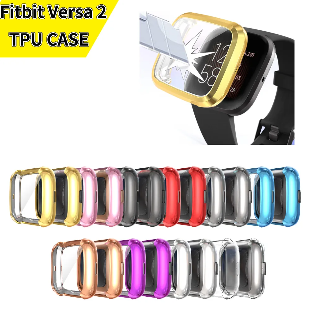 Новый 13 цветов мягкий чехол из ТПУ Для Fitbit Versa 2 Band водонепроницаемый для часов