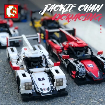 

SEMBO MOC Jackie Chen DC Racing WEC Champions Technic Sports Car 1:18 Model Champions Building Block Boys Toy Children DIY Gift