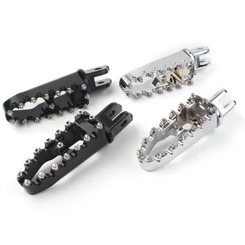 

Motorcycle Wide Foot Peg Footrest MX Style Foogpegs Rest Universal For harley Dyna Breakout FXBR FXBB FXBRS FXLR Low Rider FXDR