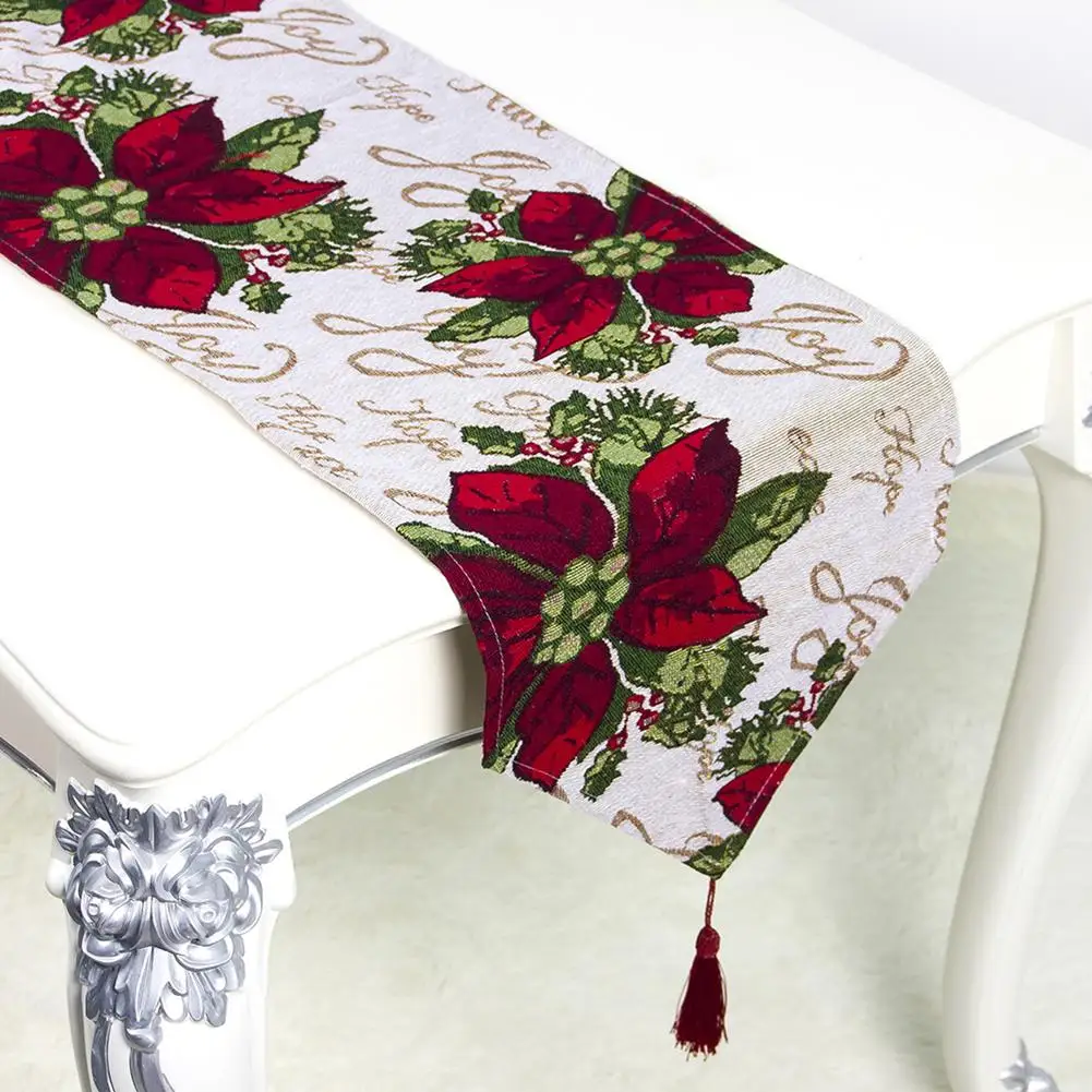 Рождественская скатерть украшение плед Клетчатый стол бегун хлопок табличка элегантный декор для нового года вечерние ужин