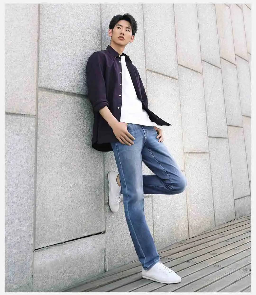 New Xiaomi Mijia Youpin 90 point COOLMAX Slim straight jeans High-elastic fabric cool and dry light and soft for man