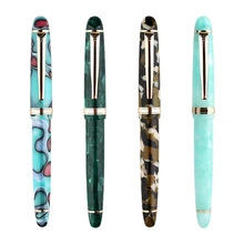 S3 противоскользящая авторучка позолоченный перьевая ручка из смолы для письма подарок для взрослых Студенческая гладкая EF F офисные канцелярские принадлежности Moonman