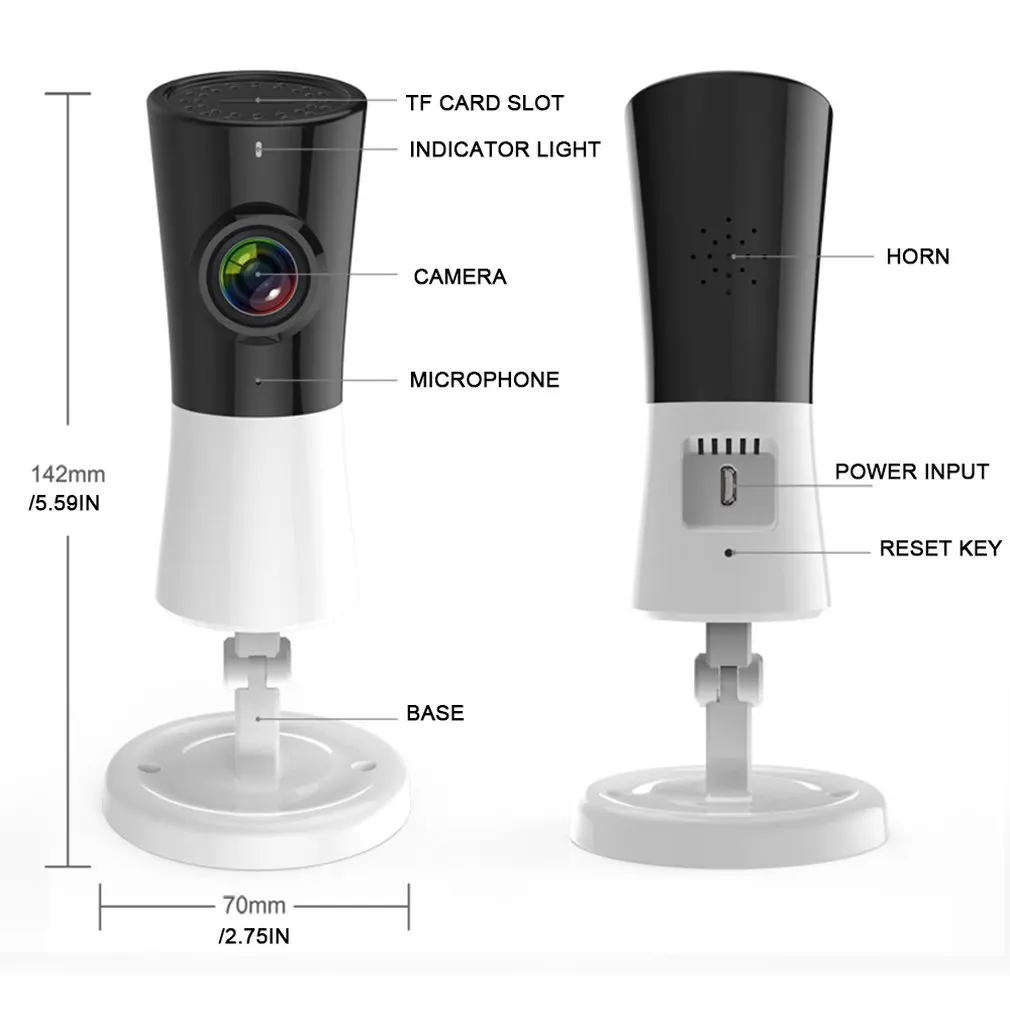 SM 301W беспроводной wifi 360 градусов панорамная сетевая камера мобильный телефон