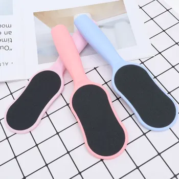

3PCS Double Sided Feet Files Rasp Plastic Handle Pedicure Callus Remover for Feet Care (Dark Pink, Light Blue, Light Pink)