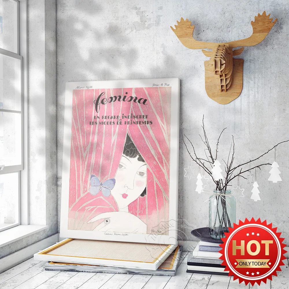 

Femina Magazine Un Regard Indiscret Sur Les Modes De Printemps Poster, Fashion Woman Art Mural, Femina Magazine Decor Prints