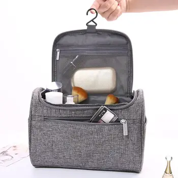 

Professional Large Cosmetic Case Oxford Fabric Makeup Bag Storage Handle Organizer Travel Kit